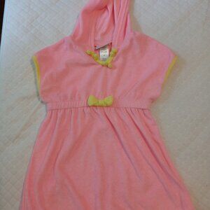 Nicole Miller Girl 2 PC Floral Lined Swimsuit/Pink Bathing Suit Pompom 5